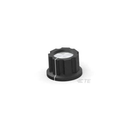 Te Connectivity PKES70B1/4=KNOB FLUTED W/SKIRT 5-1437624-2